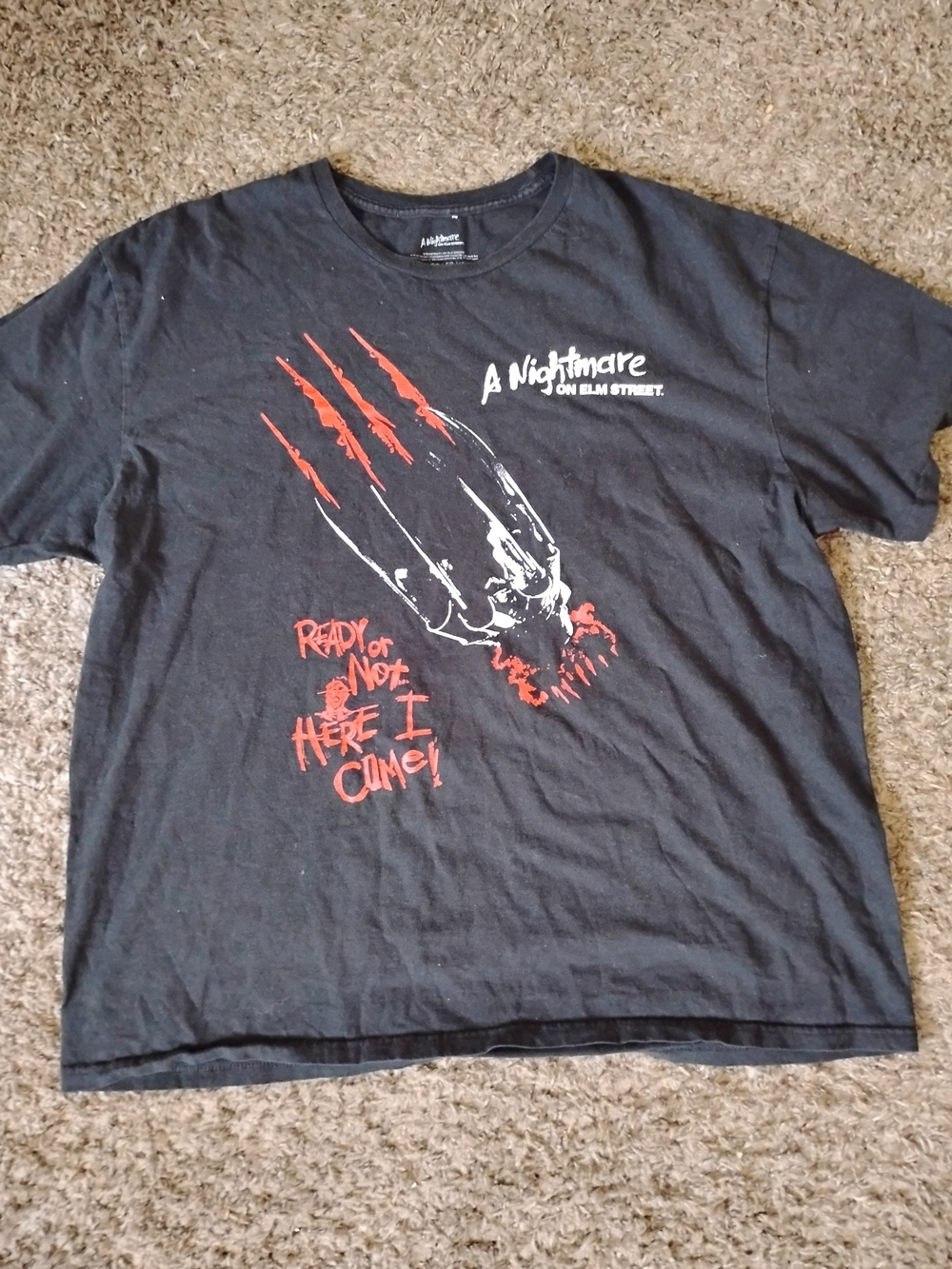A Nightmare on Elm Street Black Graphic Short-Sleeve Tee